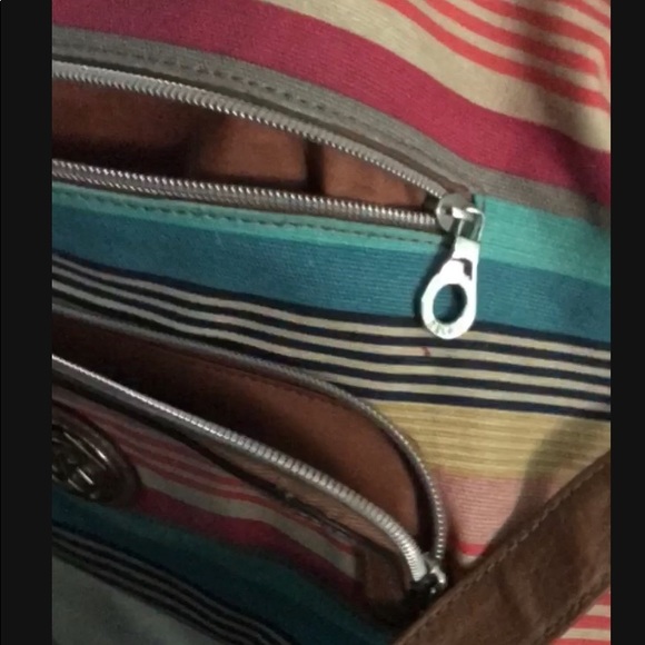 Relic canvas purse stripes crossbody sold - Picture 7 of 8